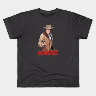 Gunsmoke - Matt Dillon - Gun - 50s Tv Show Kids T-Shirt